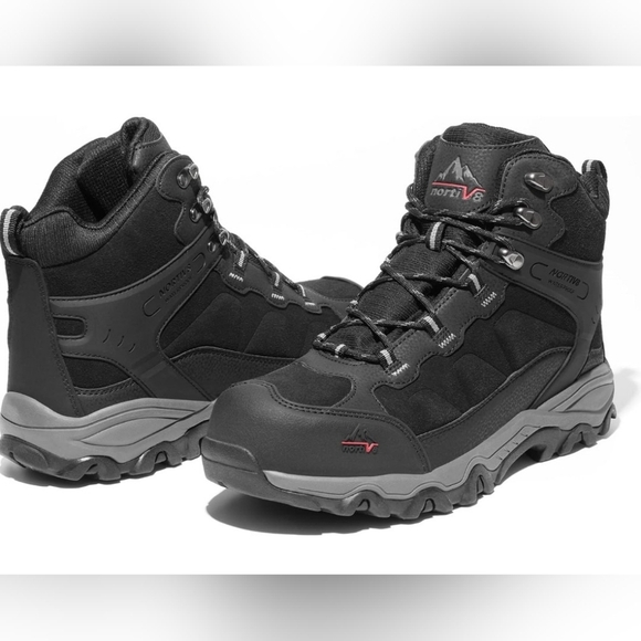 NORTIV 8 Men’s Waterproof Steel Toe Work Boots Size 9.5 - Picture 5 of 9